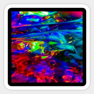 Liquid Wavy Rainbow Sticker